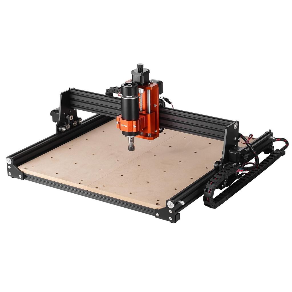 CNC Router Machine, 400x400x60mm Working Area, 300W Engraving Machine, 3 Axis GRBL Control Wood Engraving Carving Milling Machine Kit 1200RPM with