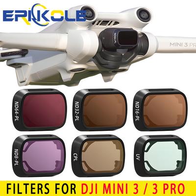 Filtros para accesorios de drones DJI Mini 3 Pro Juego de filtros NDPL UV ND Filtro de lente CPL ajustable Compatibilidad: MINI 3 / 3 PRO