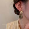 Silver Needle Retro Geometric Resin Earrings: Chinese Style Studs & Dangles