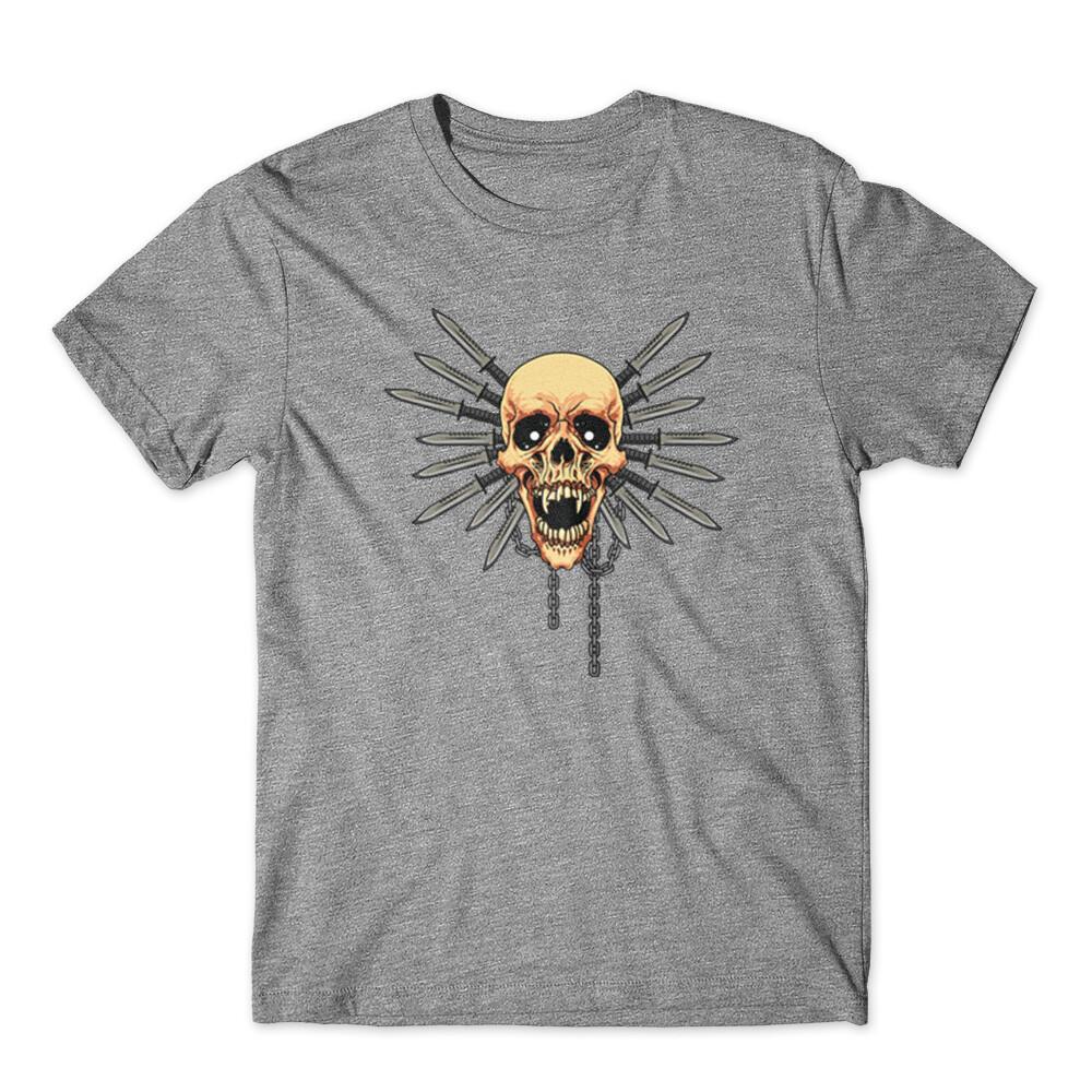 Skull Fighter T-Shirt 100% Cotton Premium Tee NEW
