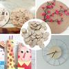 100pcs With Hole Wooden Pendants Round Wooden Circles Wood Handmade DIY Wood Chips  Craft Decoration