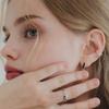 J.Lauren Angle Line Silver Ear Cuff M03931