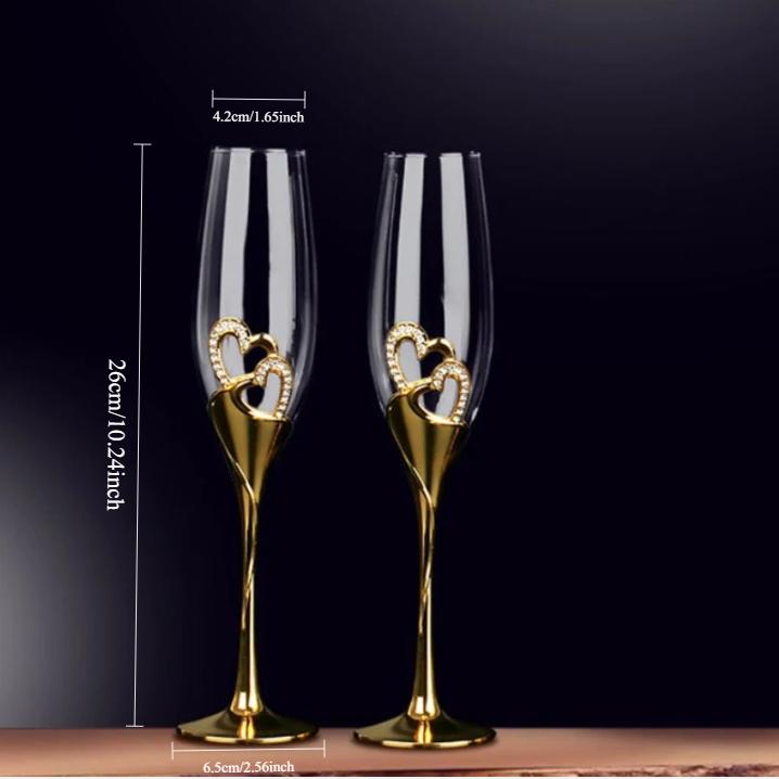 2pcs Light Luxury High-end Crystal Cup Red Wine Glass Set Tall Glass Party Wine Glass Glasses DrinkingGlasses for ChampagneFlute