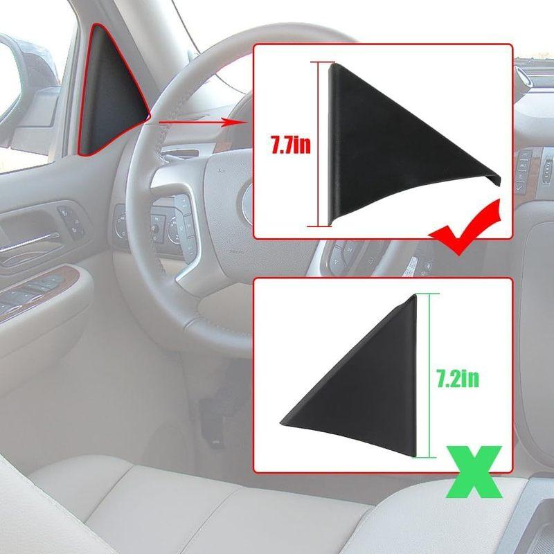 For Chevrolet Avalanche Silverado Tahoe GMC Sierra Yukon Car Front Left/Right A Pillar Door Upper Trim Panel 25857289, 25857294