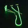 Luminous Bass Sport Glow In The Dark Zipper Metal Earphones Earbuds with Mic