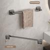 Good Bearing Capacity Towel Rack Rust-proof Wall Shelf Durable No-punch Towel Bar  Bathroom Cabinet