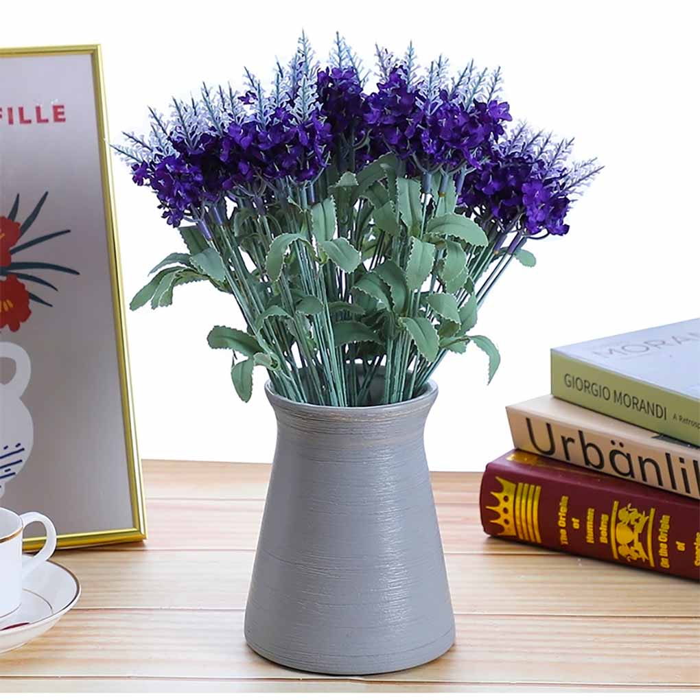2pcs 10 Heads Artificial Lavender Plant Simulation Decor for Parties Home Bedroom Tool