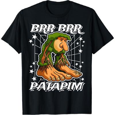 Brr-Brr-Patapim Italský-Mozkový-Hniloba Kořeny Stromů Vtipné Z-Generace Meme Tričko