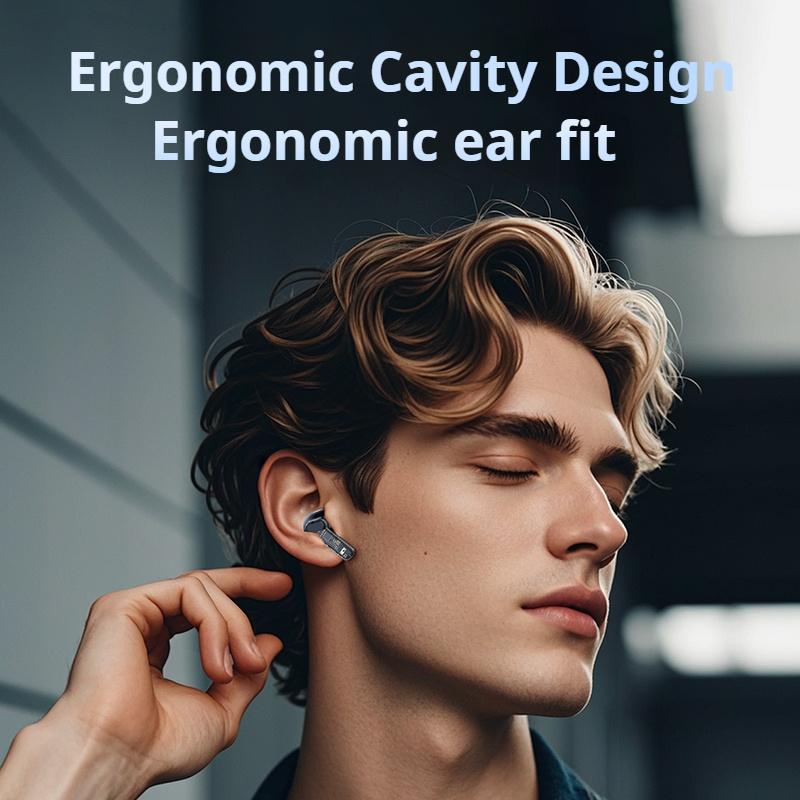 Zinc Alloy Shell RGB Lights Earphones HIFI Sounds Wireless Bluetooth 6.0 In-ear Headphones Stress-relief Headsets Sports Earbuds