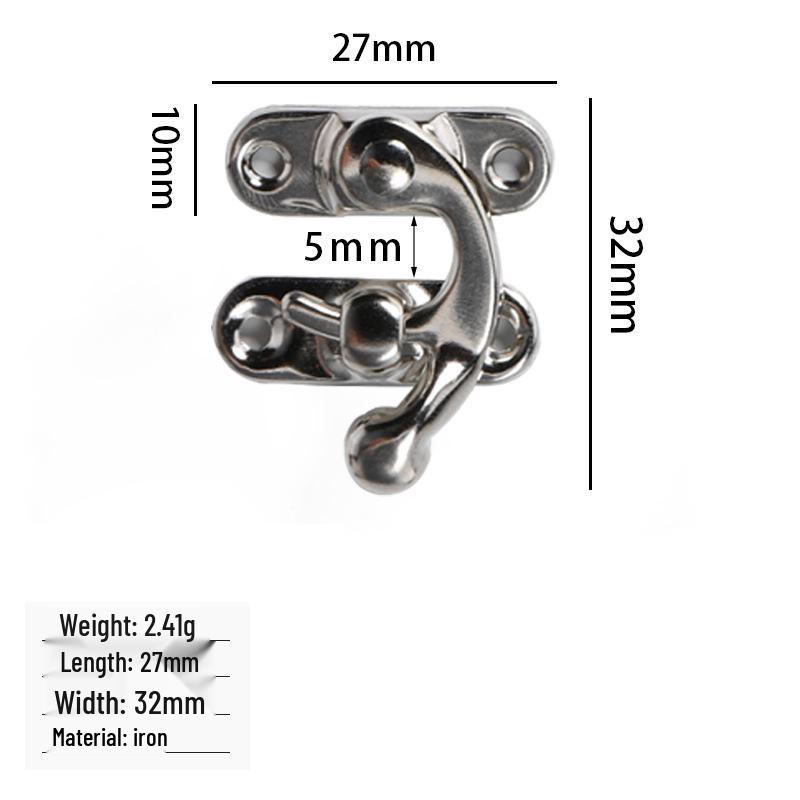 New Chinese Style Tin Box Clasp, Buckle & Hook for Wine or Gift Boxes