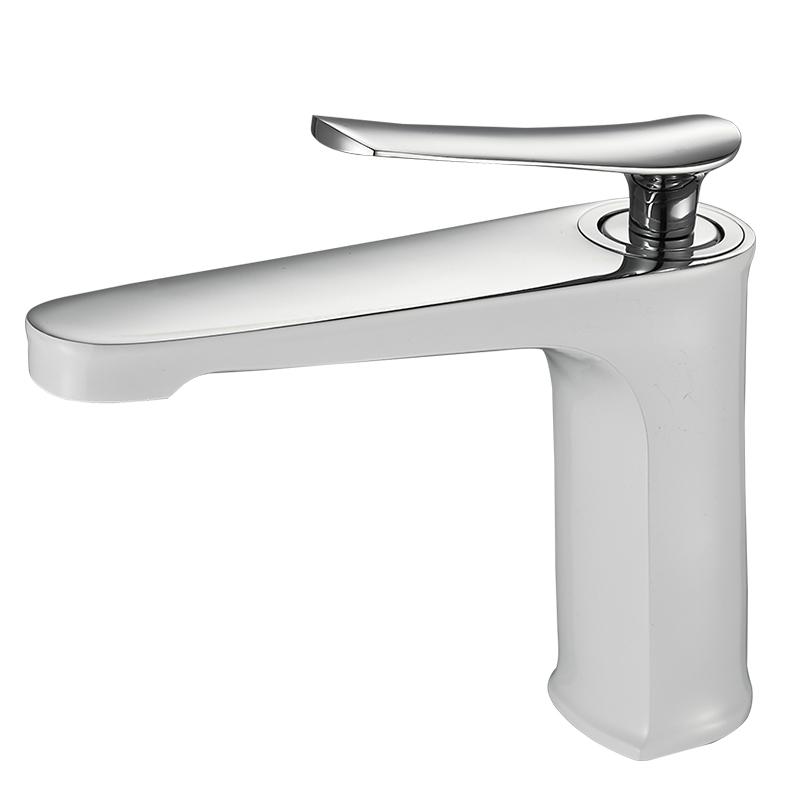 Basin Faucet Black Gold Solid Brass Sink Mixer Tap Hot and Cold Single Lever Basin Lavtory Faucet