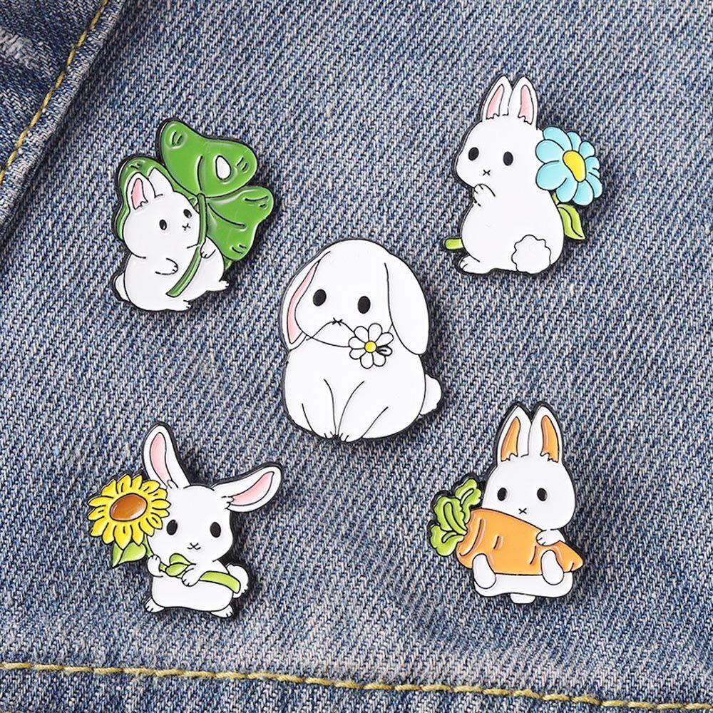 

Cute Dripping Oil Collar Pins For Girls Women Brooches Flower Korean Badges Pin Backpack Decoration
