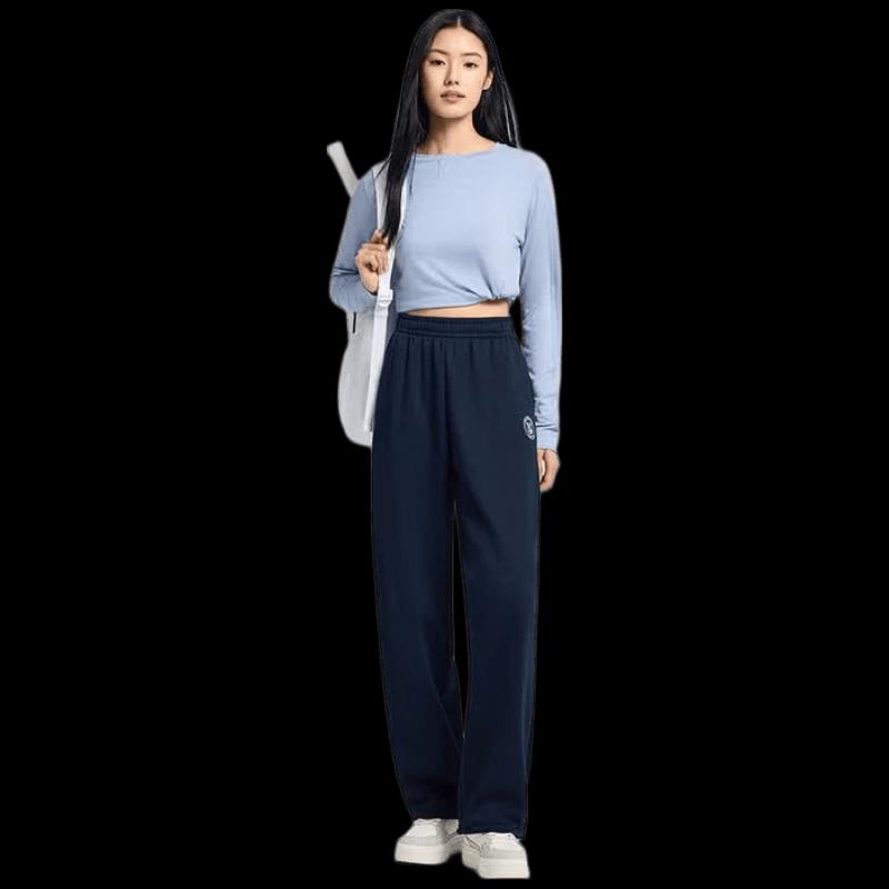 ANTA Women s Plush Warm Slim Straight Casual Pants M