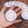 1set colored round sewing head positioning pins, bead head gauge pins, DIY hand sewing bead needle accessories, sewing pins
