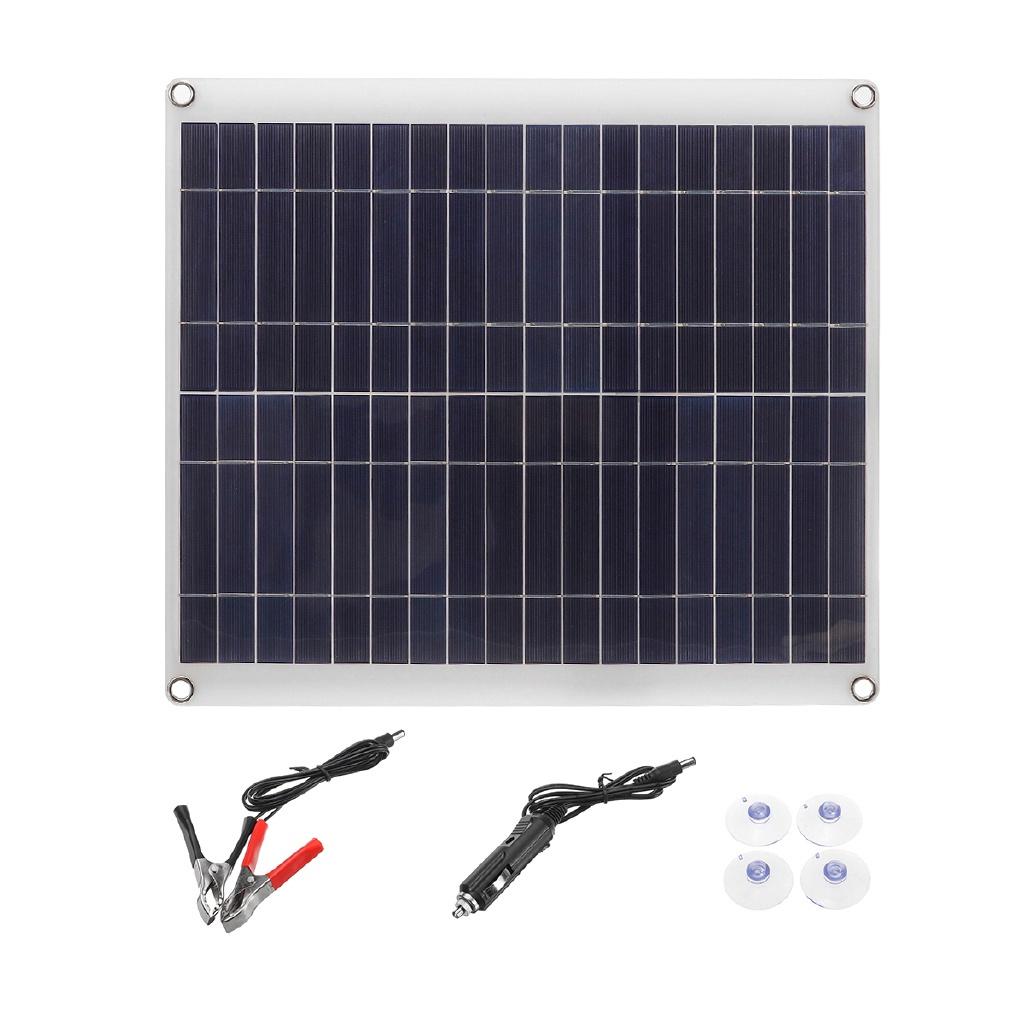 50W USB Solar Panel Outdoor Solar Cells System Soalr Charger For Home Car Battery Chargers DC 18V