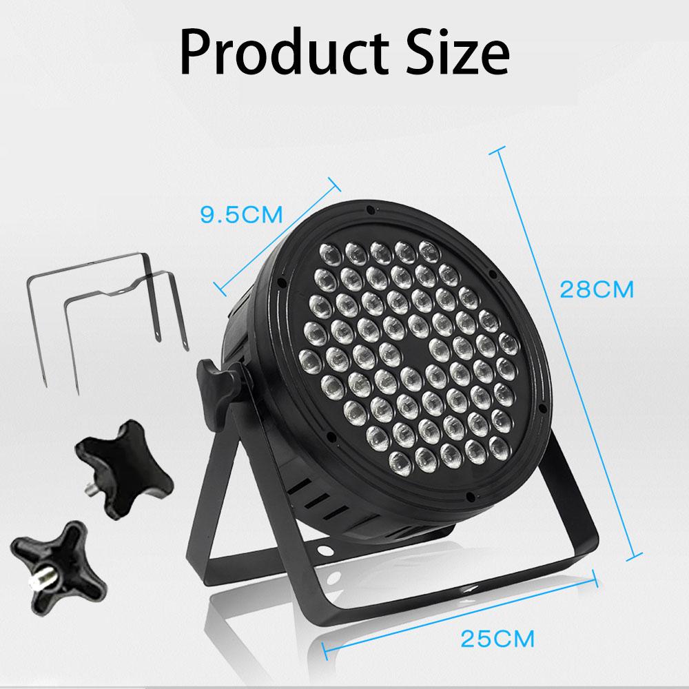 3w*60 Led Rgb 3 In 1 Par Light Dmx 512 Sound Control Dj Party Lights Wedding Disco Lights Ballroom Club Projection Stage Lamp