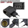 Universal 220V Ac To 12V Dc Car Power Adapter Socket Converter 220V To 12V Household Cigarette Lighter Eu Plug