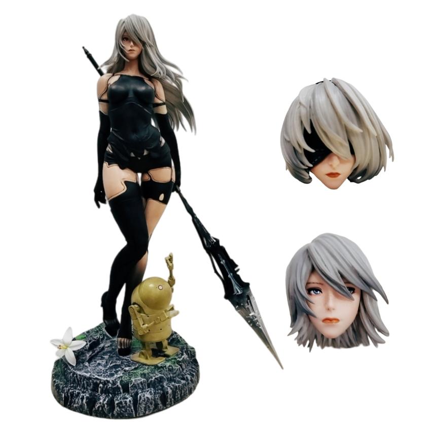 50cm NieR: Automata Yorha Type B 2B YoRHa Type A No.2 A2 Anime Girl PVC Action Figure Toy Statue Collection Model Doll Gift