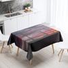 Sunset Windmill Scenery Tablecloth Party Restaurant Banquet Decor Stain Resistant Waterproof  Home Table Decoration