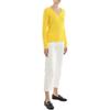 Polo Ralph Lauren Logo Embroidered V-Neck Pullover Long Sleeve Knit Sweater Women Sweater Yellow 211580008-057