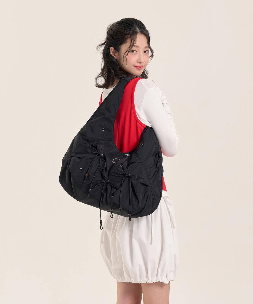 Myshell Willow String Nylon Hobo Bag_10112Sh