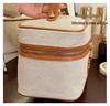 2024 Trendy Large-Capacity Metal Label Makeup Bag Organizer