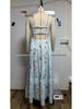2026 Women's Fashion Printed Spaghetti Strap Sleeveless Backless Dress