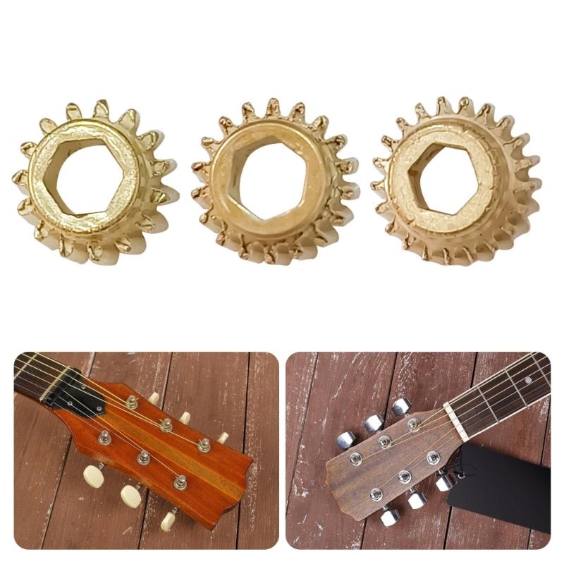 Classical Guitar Tuning Gear Set 6PCS Shafts Iron Texture Replacement Gears Perfect for String Adjustment Stability