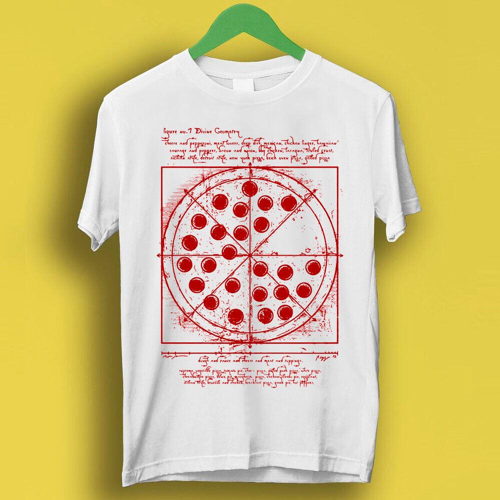 Vitruvian Pizza Leonardo Da Vinci Spider Tom Movie Meme Shirt Tee T Shirt P2523