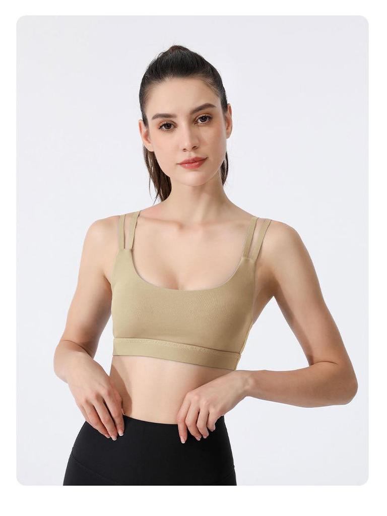 Women's Shockproof Yoga Sports Bra - Quick-Dry Camisole for Running and Fitness