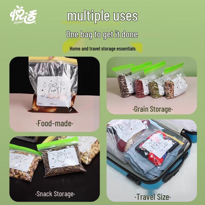 Food Grade Double Zipper Seal Bags - 3-in-1 Combo