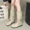 Niche cool boots children's summer 2025 new fashion hollow bow ballet Mary Jane thick-soled short boots