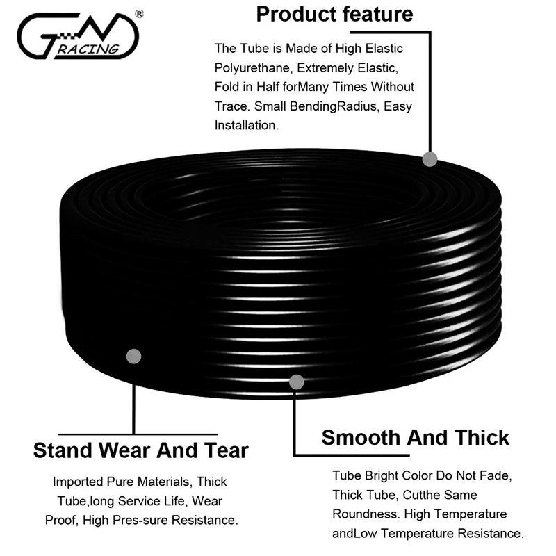 3 Meter Blue Red Black Inner Diameter 3mm 4mm 5mm 6mm 7mm Car Vacuum Line Silicone Hose Auto Intercooler Line Pipe Tube