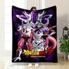 The Image Features Frieza's Various Forms with a Bold, Dramatic Design. for All Seasons Blanket Lunch Break Throw Gift