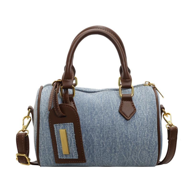 Denim Pillow Bag Women's Retro New Fashion Handbag Casual Versatile Commuter Shoulder Messenger Bag