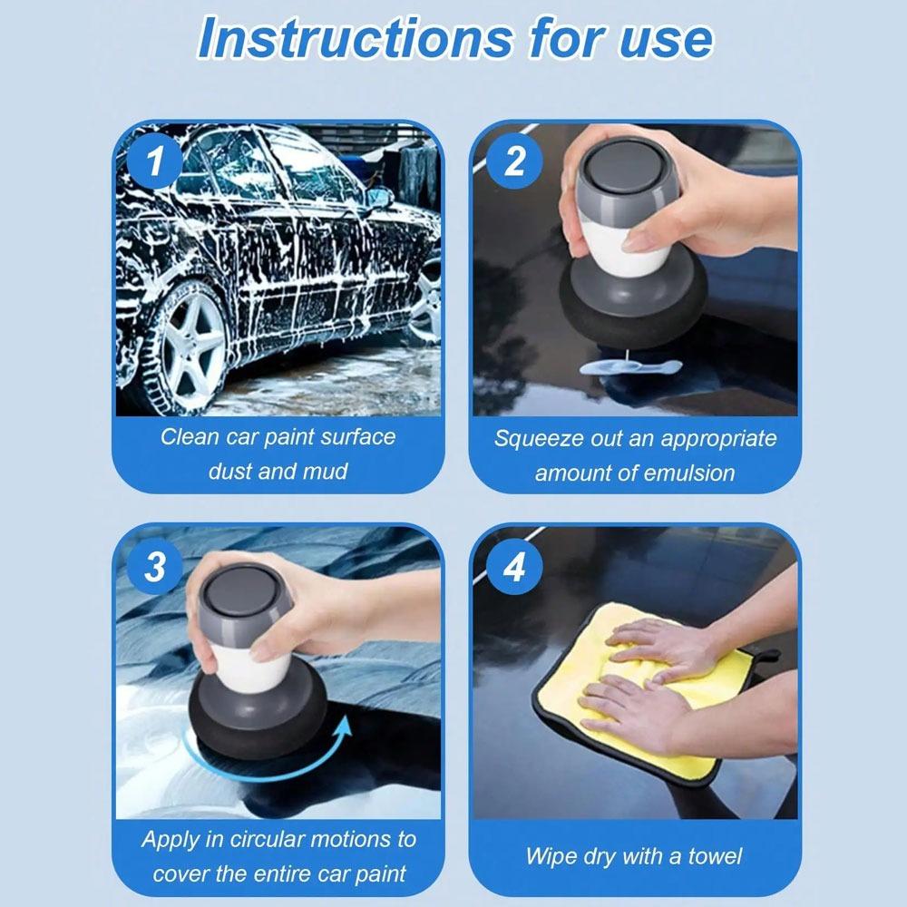 Auto Wachs Polierwerkzeug Multifunktions-Applikator für Lack Glas Kunststoff Innenraum Polieren und Kratzerreparatur