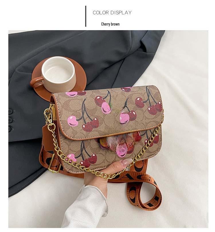 Damen 2025 Stilvolle High-End Kleine Quadratische Umhängetasche mit Vielseitigem Druck