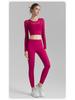 2025 Autumn Women's Mesh Yoga Set: Two-Piece Short & Tight Lycra Pants