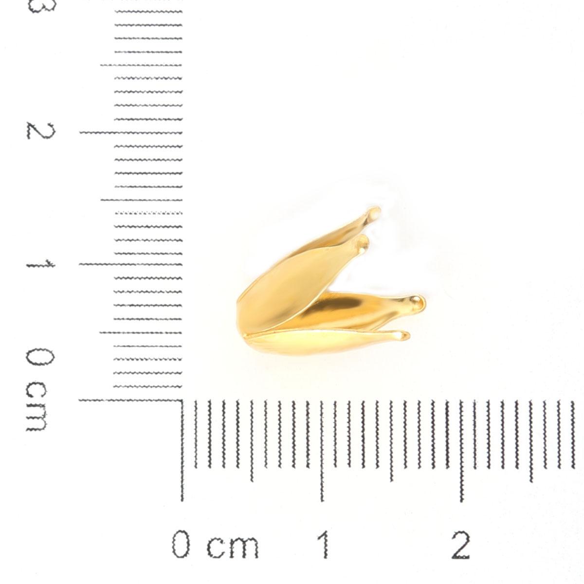 

Разноцветные металлические цветочные лепестки, проставки для бусинок, шапки, подвески, чашки из бисера для изготовления ювелирных изделий, ожерелья, поставки 8×13mm 100pcs