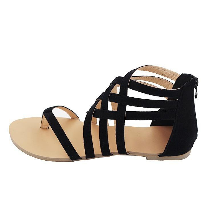 

Large size women s shoes flat sandals women s summer, new women s toe hollow sandals women 34 чёрный