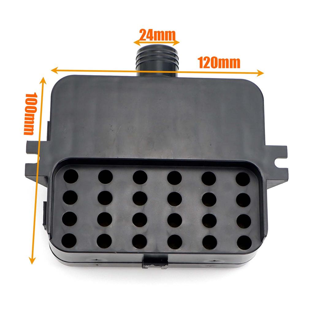 25mm Air Diesel Heater Intake Filter Silencer + Intake Duct Pipe Stretch Length 60cm + 2x Clips For Car Truck VAN E