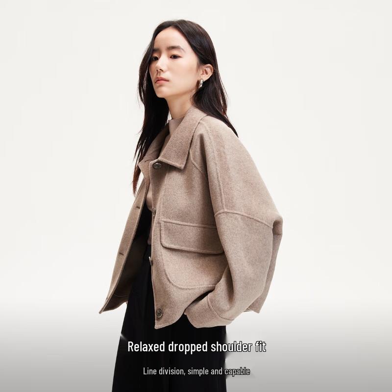 VEROMODA Women's Double-Faced Wool Blend Short Coat