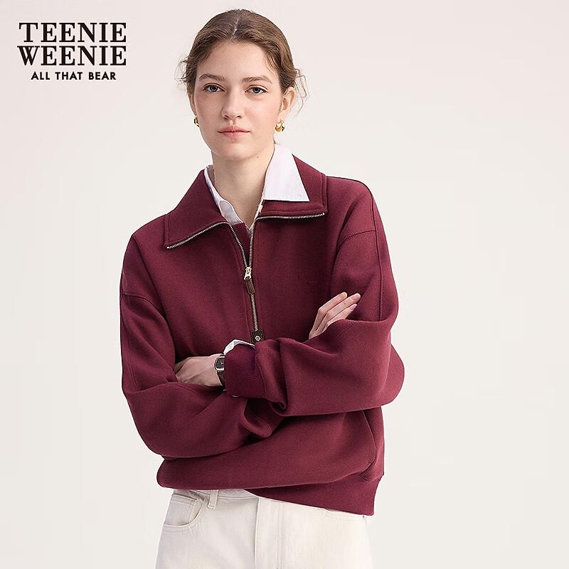Teenie Weenie Bear Women's Half-Zip Pullover Sweatshirt