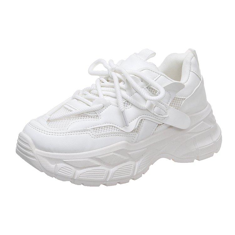 

Женские модные кроссовки с цветными блоками, брендовым дизайном и толстой подошвой. Новая мода, шнуровка, сетчатые дышащие теннисные туфли Mujer Zapatos 36