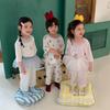 In Stock Hey Sweetheart Kids' Summer Tencel Pajama Set - Cool Short Sleeve Home Wear for Boys and Girls