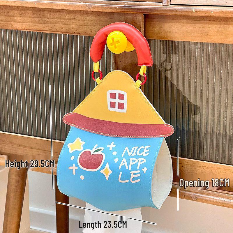 Lazy Person s Wall-Mounted Tissue Bag - Elegant Bedroom or Dormitory Fabric Tissue Pouch