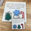 45659 Sets Christmas Hide Seek Set Snowflake Xmas Tree Crutch Shape