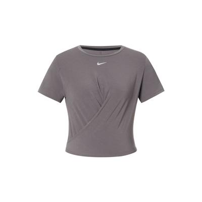 Ein Luxe Twist Reflektierendes Logo Atmungsaktives Trainings Casual Kurzarm T-Shirt Damen Oberteile Mineral-Lila DD4922-202