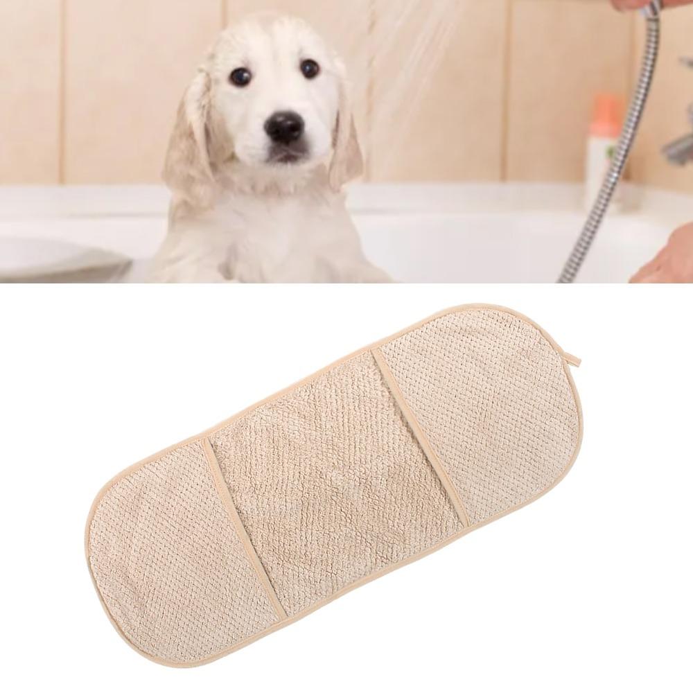 Glove Shape Dog Bath Towel Large Size Cat Shower Cloth Pet Absorbent Towel Pet Bath Cleaning