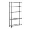 Openwork Wire Storage Rack, Black, 180x90x35cm, Up To 150kg